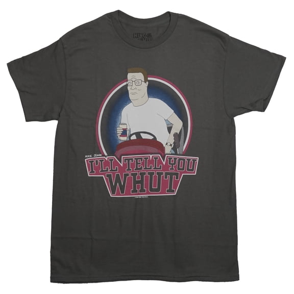 King of the Hill Mens T-Shirt - Hank Riding Lawnmower I'll Tell You What (Small)