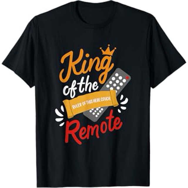 King of the Remote Control Couch Lazy Potato TShirt