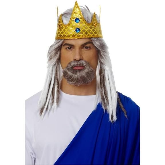 King of the Sea Beard and Wig Adult Set
