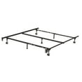thumbnail image 1 of King's Brand 7-Leg Heavy Duty Adjustable Metal Queen Size Bed Frame with Center Support Rug Rollers and Locking Wheel, 1 of 11