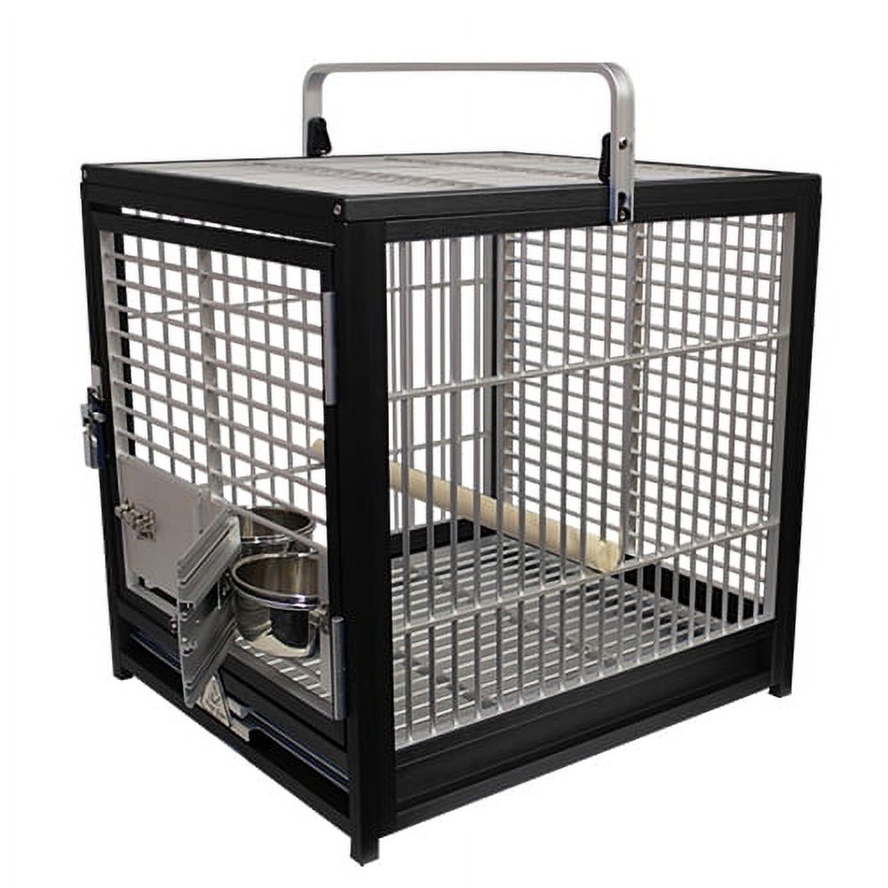 King's Cages ATS 1719 Aluminum Travel Carrier 17X19X19 (Black