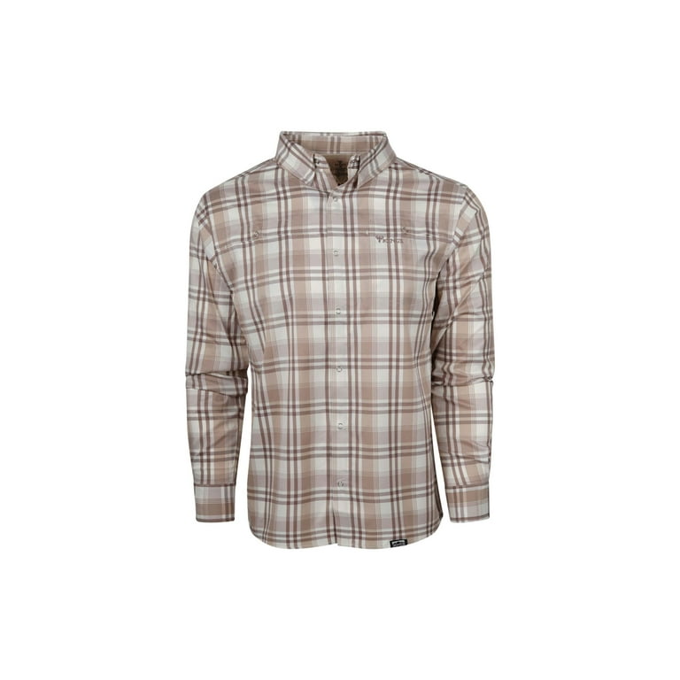 King's Camo XKG Sonora Vented Long Sleeve Shirt - Mens, Brown, M 
