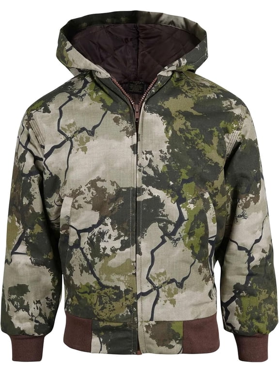 Youth Insulated Hooded Hunting Jacket, KC Ultra Large