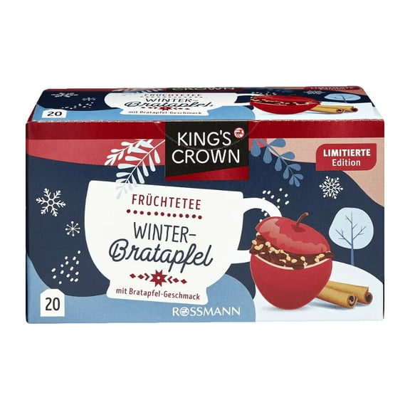 King's Crown tea WINTER BAKED APPLE & CINNAMON 1 box/20 tea bags