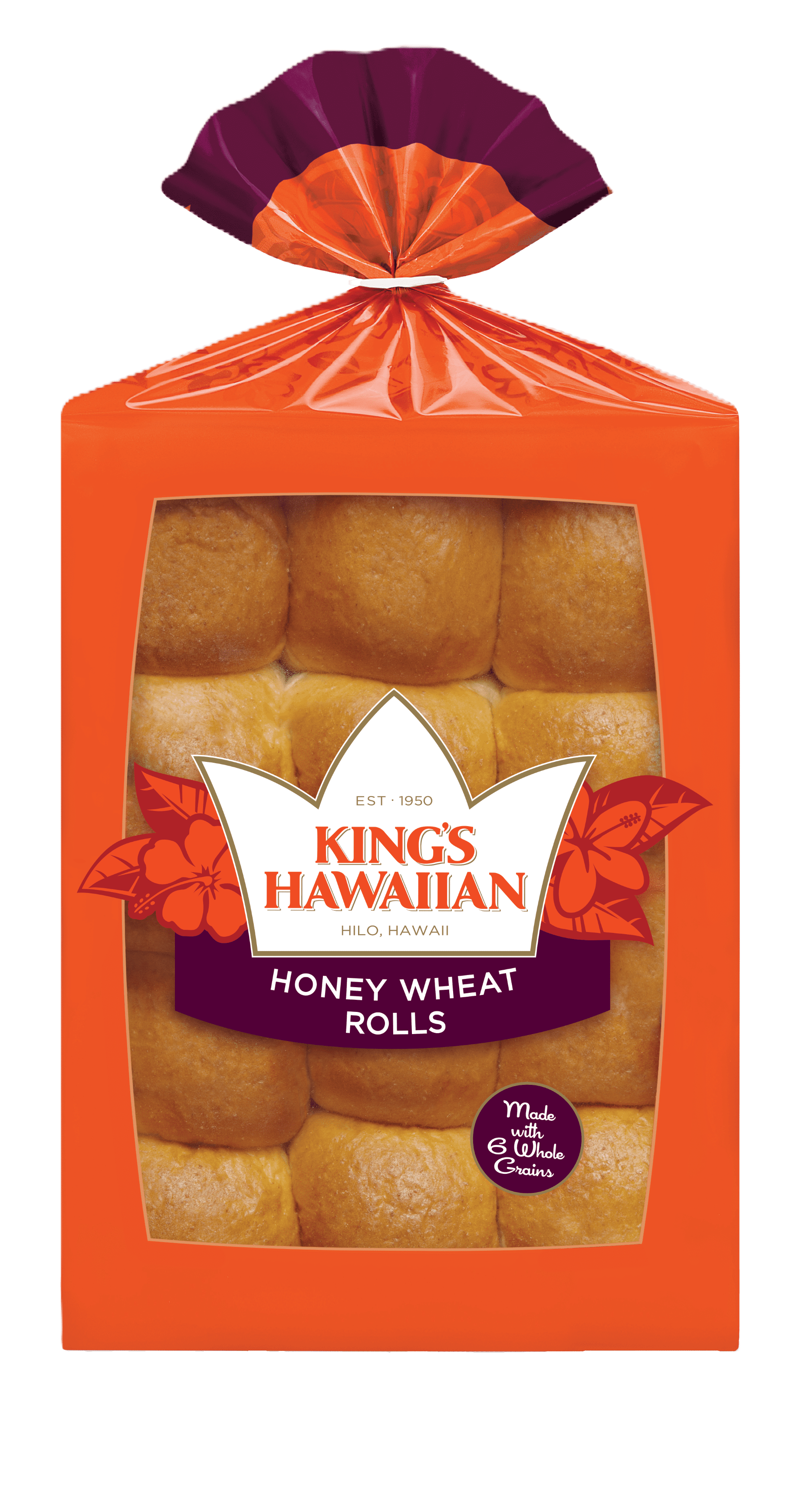 King's Hawaiian Honey Wheat Rolls, 12 Count