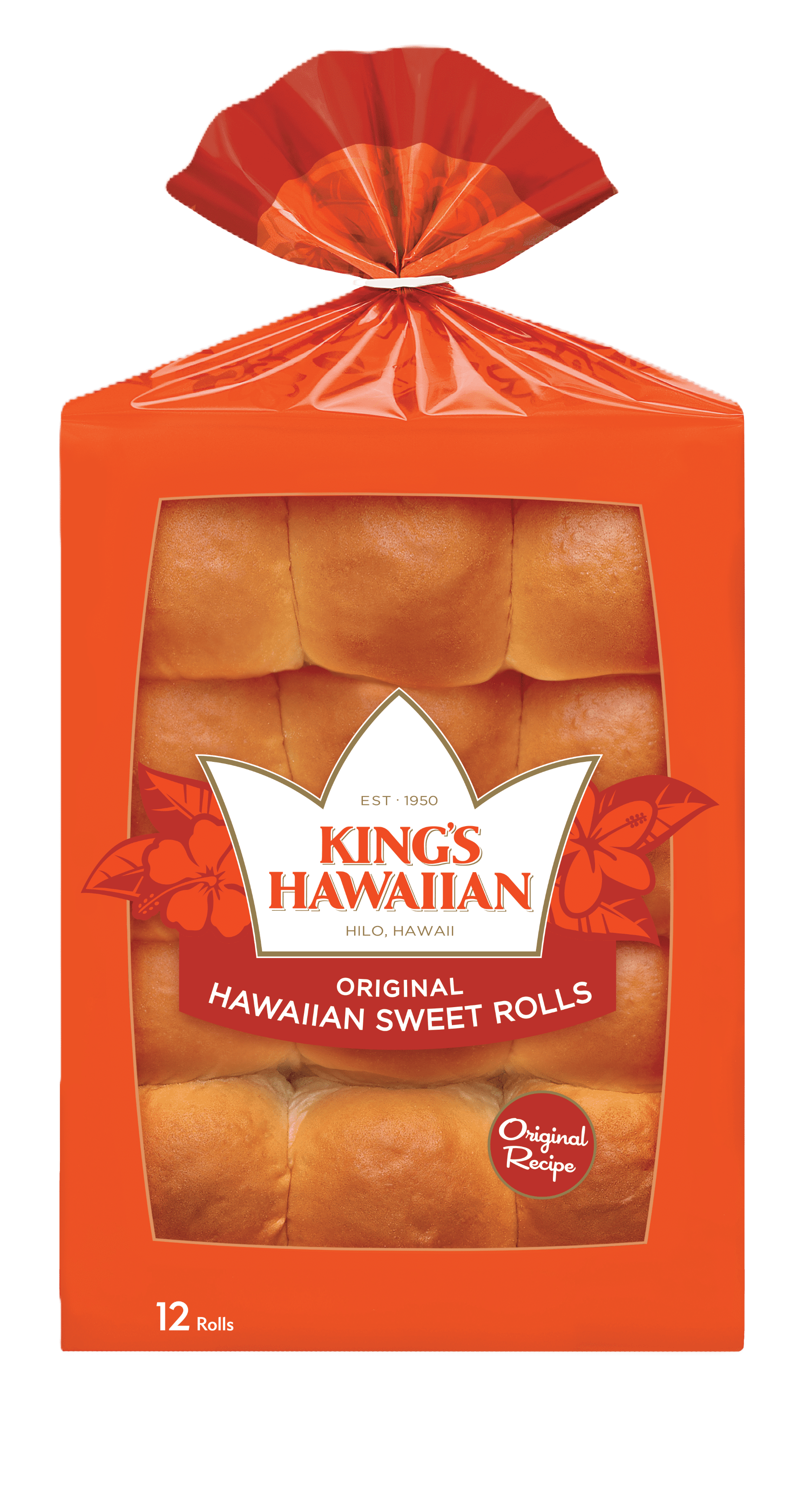 King's Hawaiian Original Hawaiian Sweet Rolls 12 Count (Pack of 2)