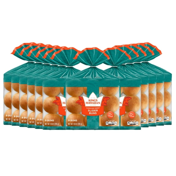 King's Hawaiian Original Sweet Pre Sliced Slider Buns, 10 Ounce (Pack - 12)