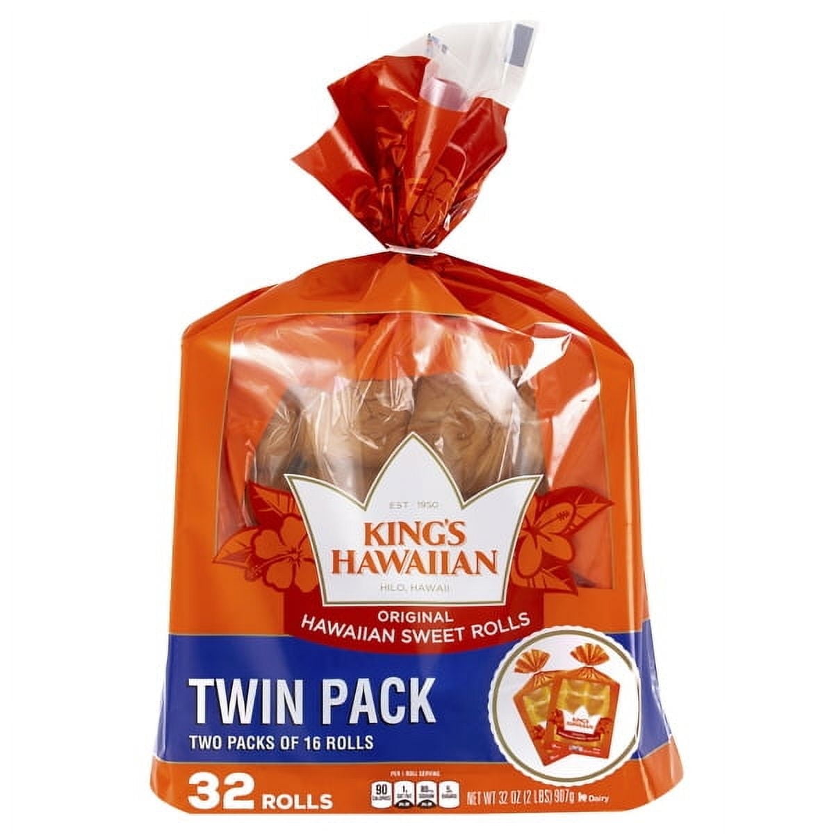 King's Hawaiian Original Sweet Rolls, Twin Pack