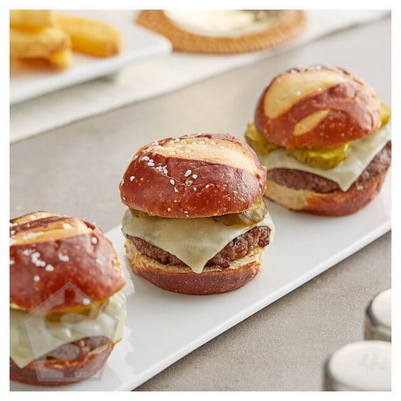 King's Hawaiian Sliced Pretzel Slider Rolls 1.2 oz. - 72/Case