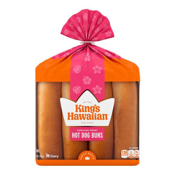 King's Hawaiian Sweet Hot Dog Buns