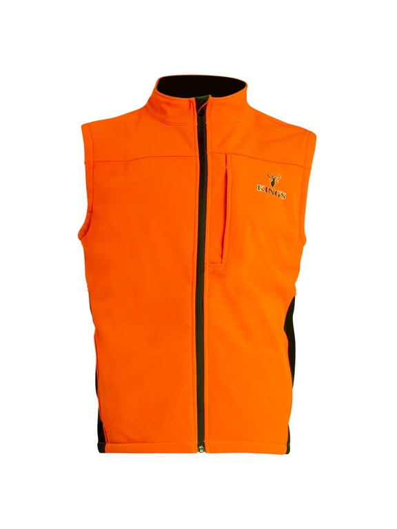 KINGS CAMO Blaze Soft Shell Vest, Color: Blaze Orange, Size: 2XL (KBZ425-BZ/DS-2XL)