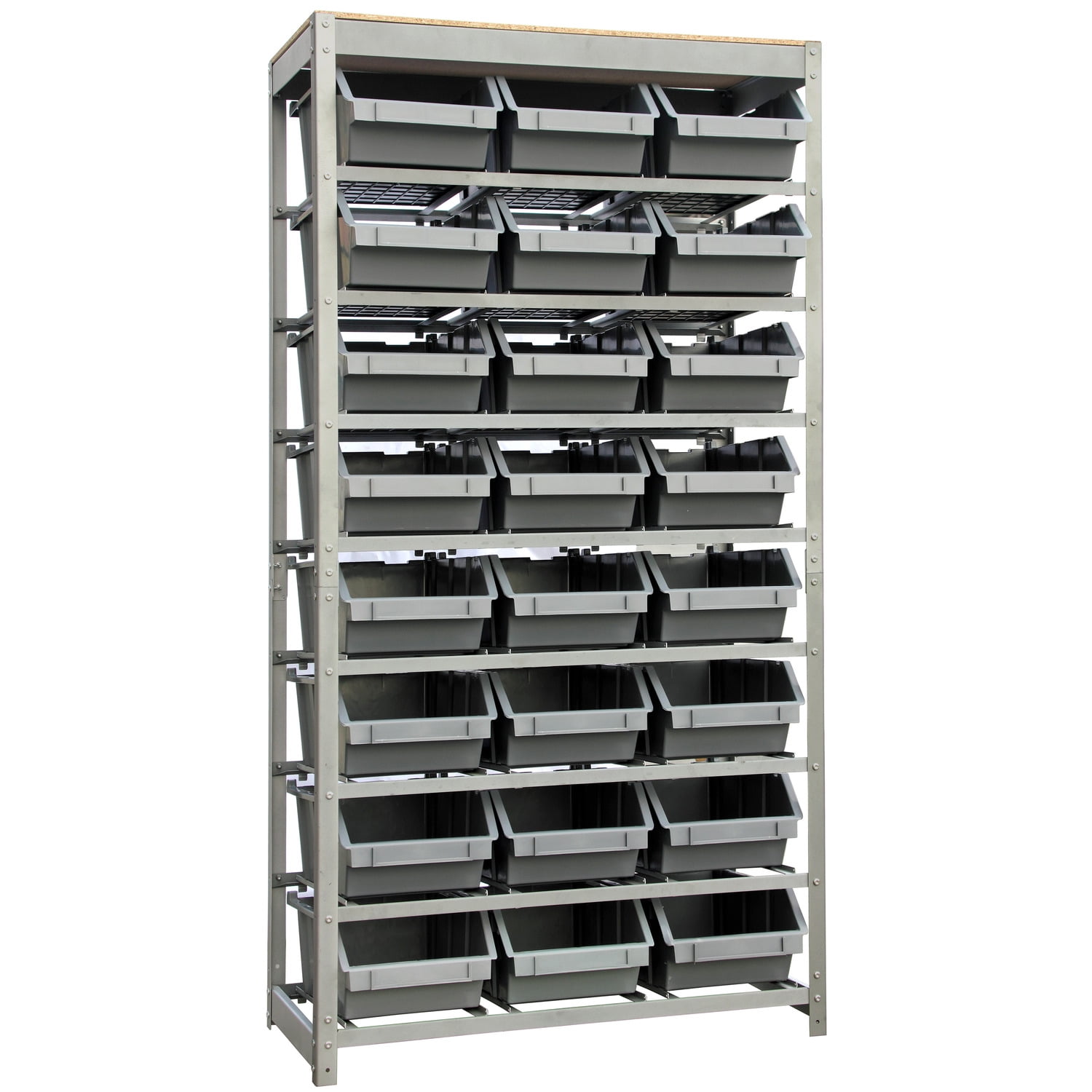 King's Rack 8-Tier Plastic Garage Shelf Storage Unit, Metal Organizer ...