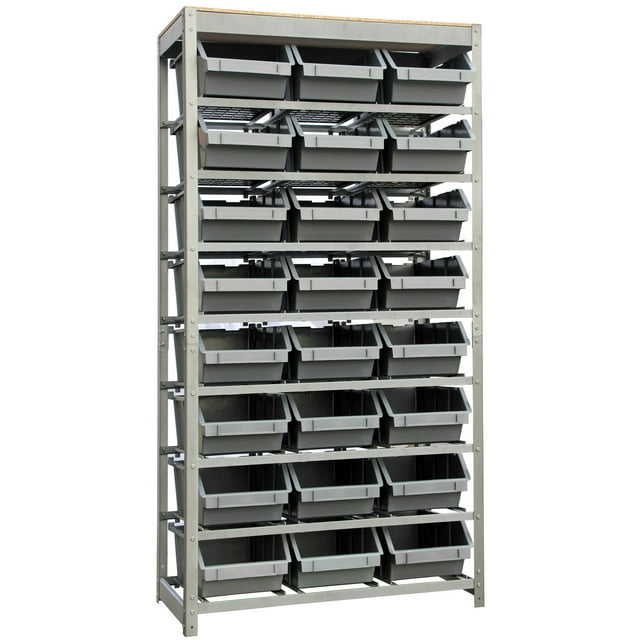 King's Rack 8-Tier Plastic Garage Shelf Storage Unit, Metal Organizer ...