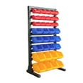 thumbnail image 1 of King's Rack 8-Tier Metal Organizer Shelving Rack with 35 Bins in Multi-Color, 1 of 5