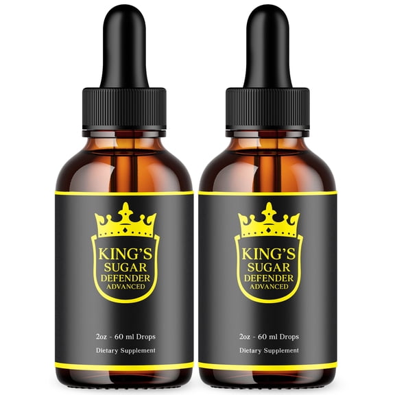 King's Sugar Defender Advanced Formula Drops Natural Support Supplement 60 Servings