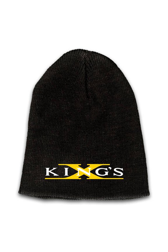 King's X Emblem Embroidered Logo Beanie - Yellow X