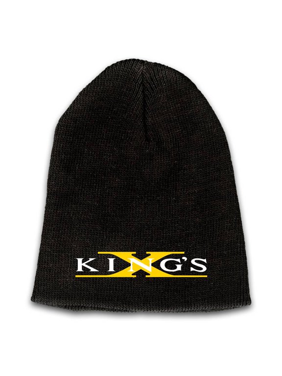 King's X Emblem Embroidered Logo Beanie - Yellow X