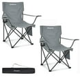 KingCamp Portable Folding Chairs for Outdoor Use, 2 Pack, Support 220