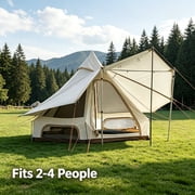 KingCamp Bell Tent for Camping, 2-4 Person All Season Waterproof Family Bell Tent, Luxury Camping Tents