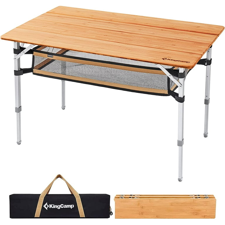 Now Buy KingCamp Bamboo Folding Adjustable Height Tables – KingCamp Outdoors