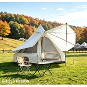KingCamp Bell Tent for Camping,2-3 Person Yurt Tent, All Season Waterproof Family Bell Tent, Glamping Tents For Camping