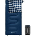 thumbnail image 1 of KingCamp XL Lightweight Cotton Flannel Sleeping Bag - Cold Weather Ready, 5℉-39℉, Envelope Design for Adults, Ideal for Backpacking & Camping, 5.07LBS (Navy), 1 of 7