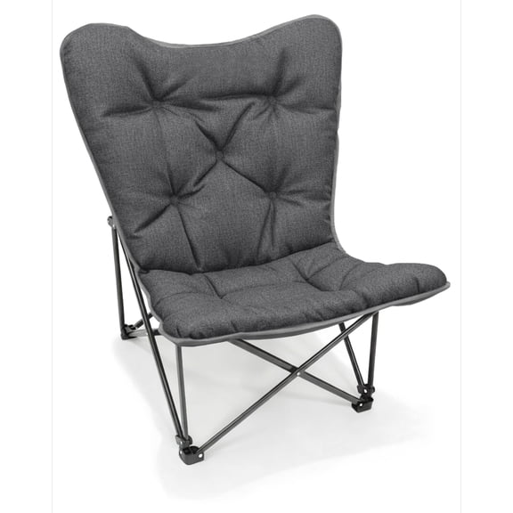 KingCamp Butterfly Chair Oversized XL Camping Chairs for Adults Padded Folding Comfy Camp Chairs 300lbs Heavy Duty with High Back for Bedroom Living Room Dorm Rooms Outdoor Patio Lawn
