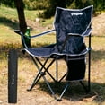 thumbnail image 1 of KingCamp Folding Camping Chair - 220 lbs Lightweight Build Portable Lawn Chairs, Black, Ideal for Space-Saving Outdoor Trips, 1 of 9