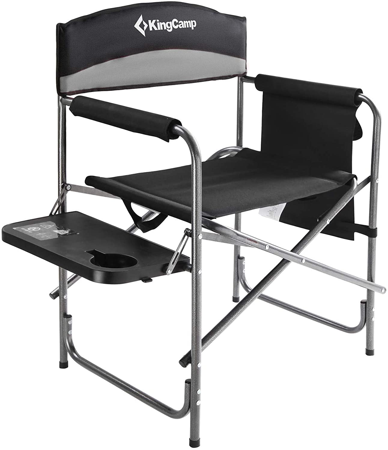 KingCamp Folding Camping Chair Heavy Duty Director Chair with Side