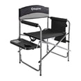 thumbnail image 1 of KingCamp Folding Camp Chair Heavy Duty Director Chair with Side Table Cup Holder, Black, 1 of 7