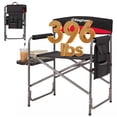 thumbnail image 1 of KingCamp Folding Camping Chair, Folding Director Chair with Side Table, 32.6'' Tall Portable Makeup Artist Chair, Heavy Duty Director Chair with Storage Bag & Cup Holder, 396LBS Capacity, 1 of 9