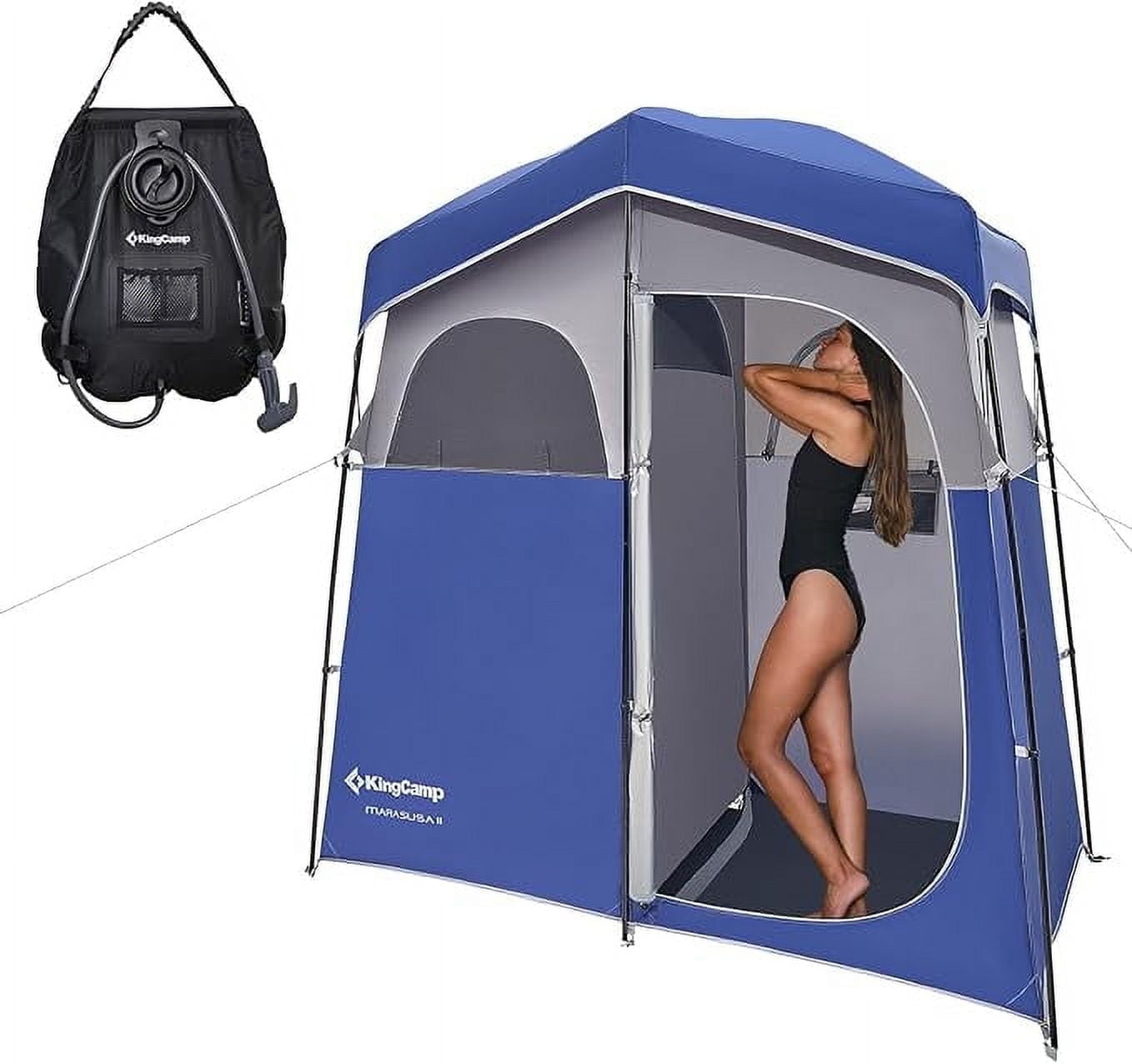 KingCamp Oversize Outdoor Shower Tents for Camping＿並行輸入品 KingCamp MARASUSA Oversize Camping Shower Tent 1⁄2 Room Outdoor