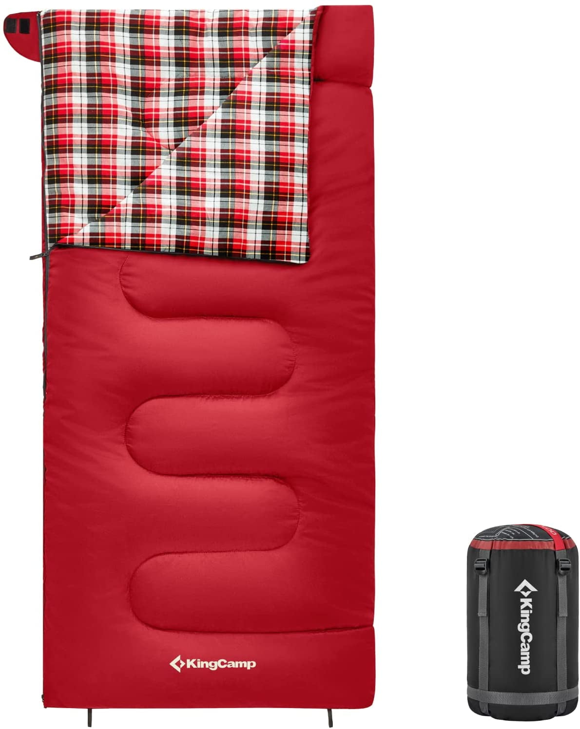 KingCamp Camping Sleeping Bag Cotton Flannel Sleeping Bags Cold Weather