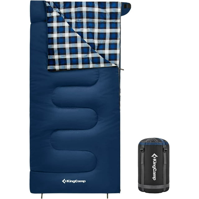 KingCamp Camping Sleeping Bag Cotton Flannel Sleeping Bags for Adults