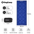 thumbnail image 1 of KingCamp Portable Sleeping Pad - Lightweight Non-Slip Soft Cotton Camp Mattress Pad for Camping, Backpacking, Hiking 74.8L x 25.2W, 1.6LBS, Navy, 1 of 9