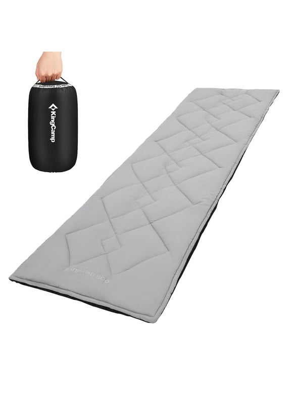 KingCamp Cot Pad for Camping, Soft Lightweight Sleeping Pad, Portable Non-Slip mat with Backpacking, for Yoga, Hiking, Traveling, 74.8" x 25.2" x 2", Grey