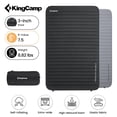 thumbnail image 1 of KingCamp Double Self-Inflating Sleeping Pad - 7.5 R-Value Pro 3D Air Mattress, Waterproof Lightweight Portable Design for Camping & Travel (79.1" x 50.4" x 3.0", Black), 1 of 8