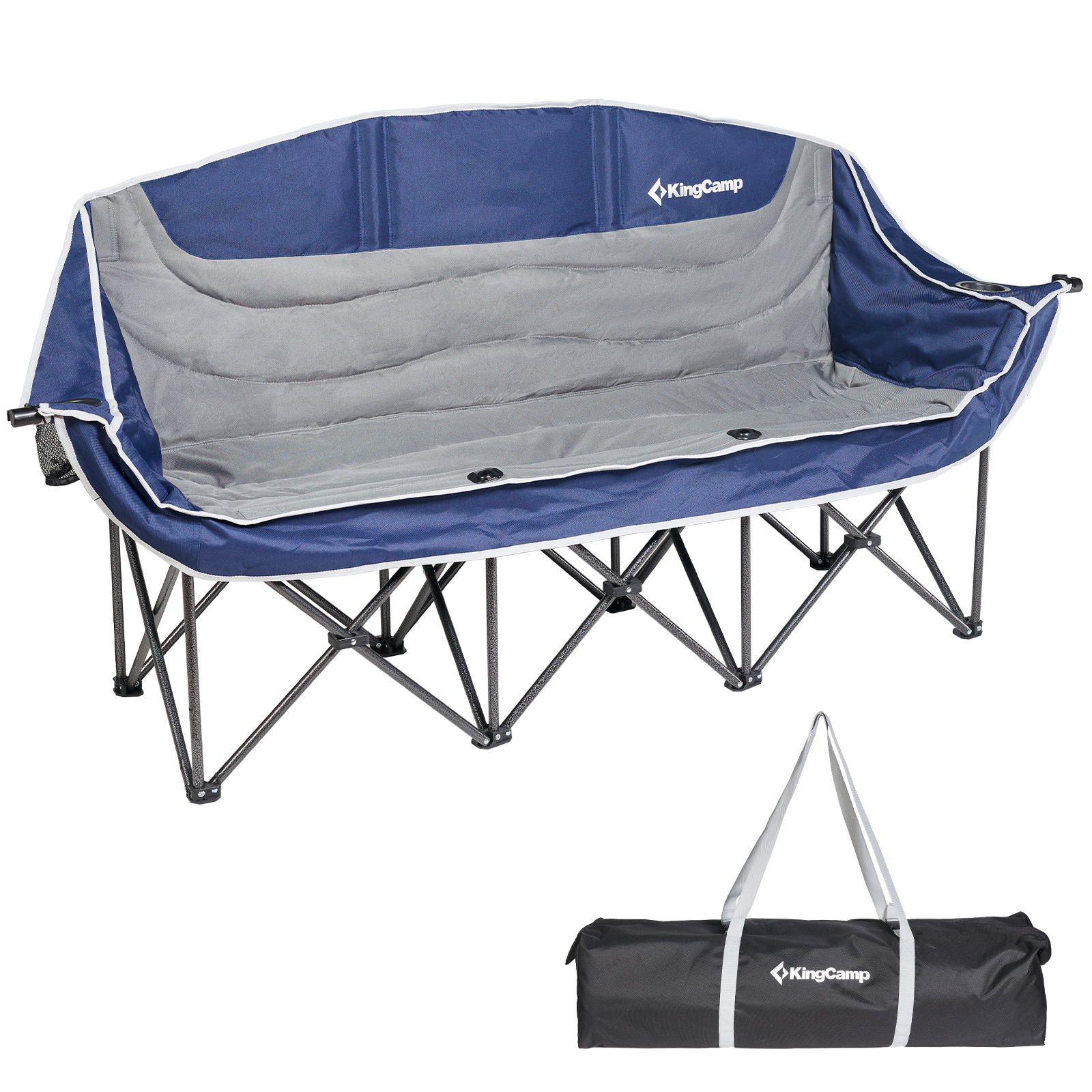 KingCamp Extended Loveseat Camping Chair Outdoor Folding Chair for