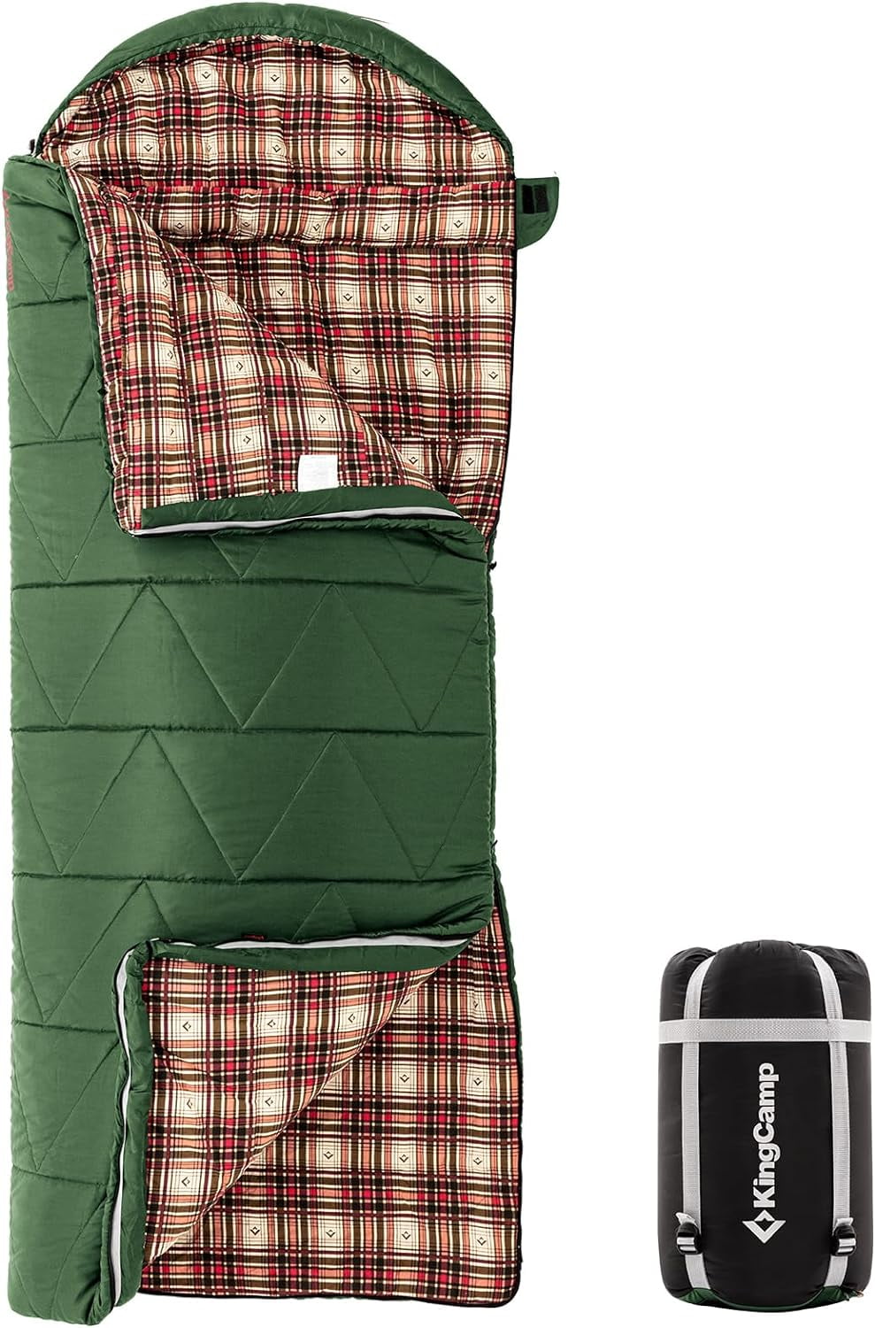 Sleeping Bags For Adults KingCamp Flannel Big And Tall XL Double