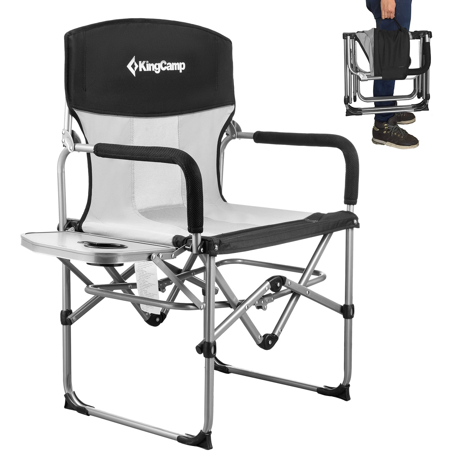 King camp chair with side table discount