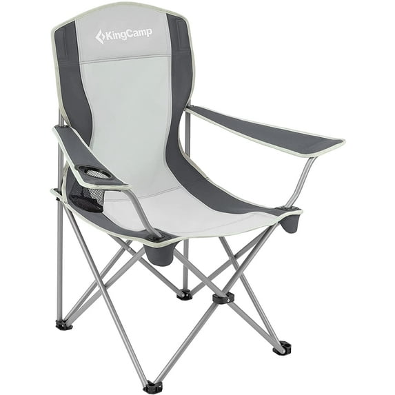 KingCamp Folding Camping Chairs Portable Beach Chair Lightweight Camp Chairs Black