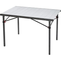 KingCamp Folding Camping Table Portable Roll up Aluminum Table for Indoor & Outdoor Picnic Barbecue, 2-4 Person
