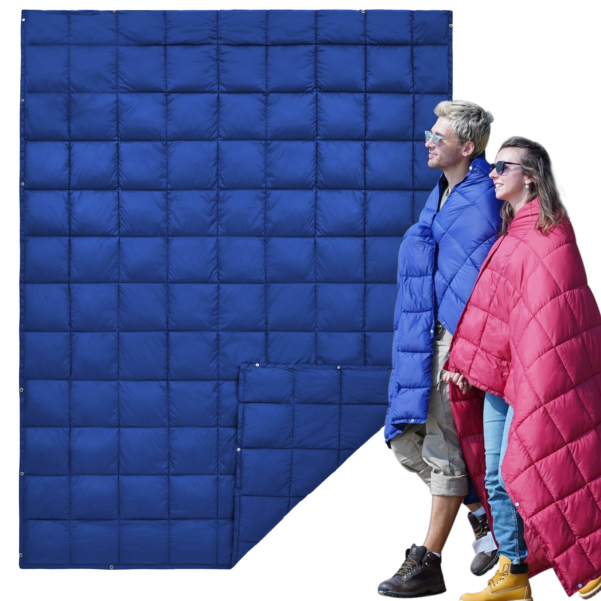 KingCamp Lightweight Camping Blanket Queen Size Wearable Warm Compact WaterResistant Blanket 69