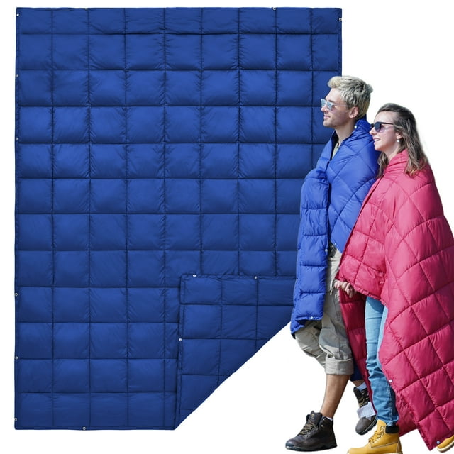 KingCamp Lightweight Camping Blanket Queen Size Wearable Warm Compact WaterResistant Blanket 69