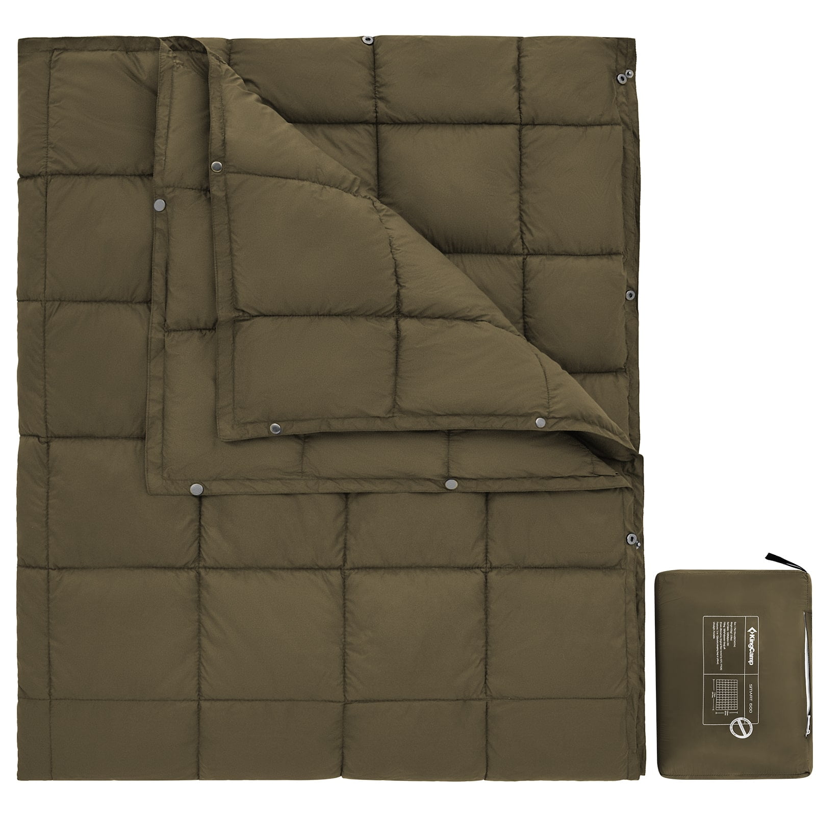 KingCamp Lightweight Camping Blanket Wearable Warm Portable Waterproof Outdoor Blanket for