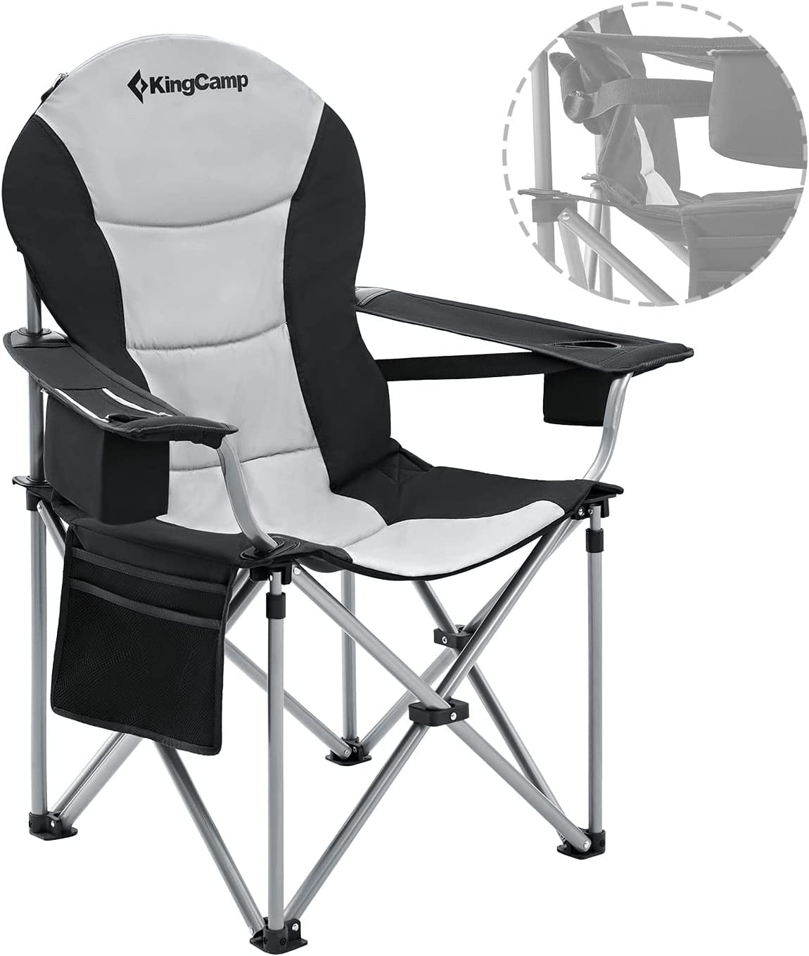 Deluxe padded folding camping chairs sale
