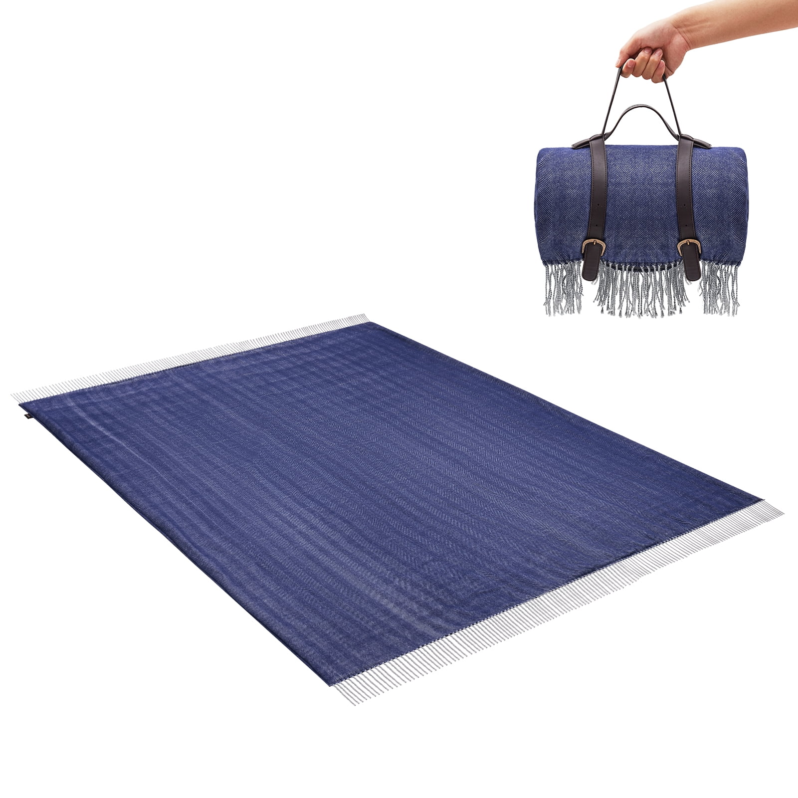 KingCamp Outdoor Blanket Waterproof Picnic Blanket Washable Lightweight Beach Blanket Waterproof Sandproof Oversized Picnic Mat Outdoor Blanket for Grass Park Hiking Camping Lawn Sports, Blue