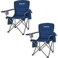 thumbnail image 1 of KingCamp Oversized Camping Chairs 2 Pack, Padded Compact Folding Portable Chair, 300 lbs, Blue, 1 of 6