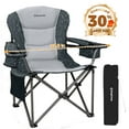 thumbnail image 1 of KingCamp Heavy Duty Outdoor Chair, Oversized Folding Portable Camping Chairs,  Ultra Comfortable Design for Adults, Fully Padded Folding Chairs, 400LBS Capacity, 1 of 11