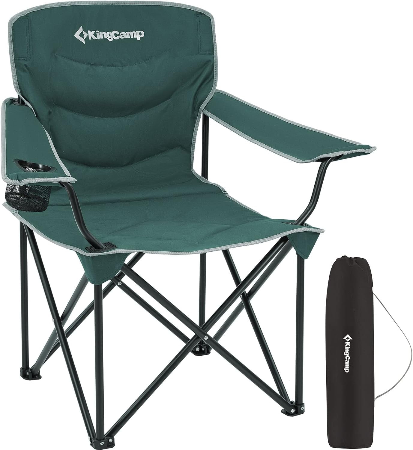 KingCamp Extra Large Travel Folding Camping Chair, Wide Seat, Heavy